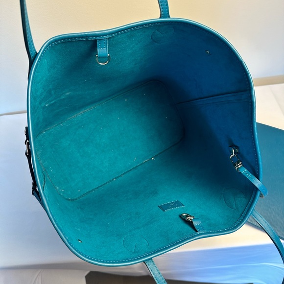 Louis Vuitton neverfull MM teal blue in epi leather. - Picture 8 of 13